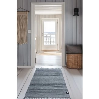 Loper Kireli Blauw Katoenen Vloerkleed