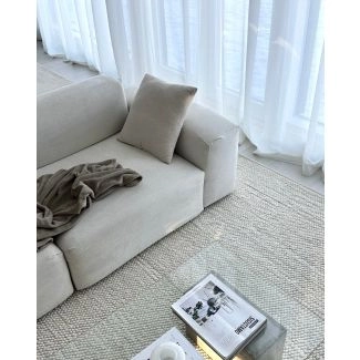 Wollen Vloerkleed Haga Gebroken wit