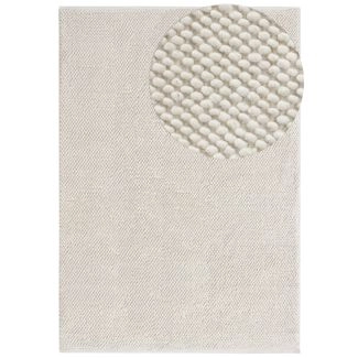 Wollen Vloerkleed Haga Gebroken wit