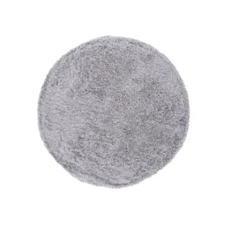 Rond Harit Zilver Hoogpolig Vloerkleed