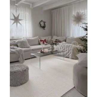 Wollen Vloerkleed Heimdal Gebroken wit