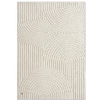 Wollen Vloerkleed Ilona Bene Gebroken wit