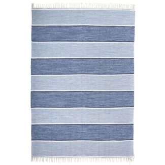 Katoenen Vloerkleed Sippar Lichtblauw