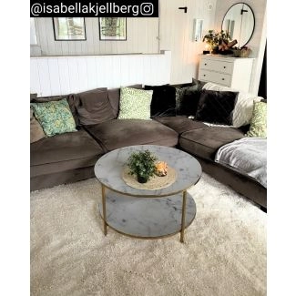 Hoogpolig Vloerkleed Lazy Gebroken wit