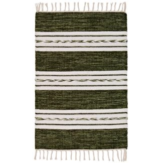 Katoenen Vloerkleed Girsu Groen