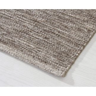 Loper Lunda Greige Wollen Vloerkleed