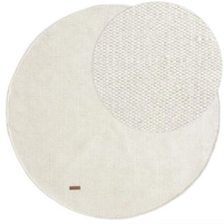 Rond Lunda Gebroken wit Wollen Vloerkleed