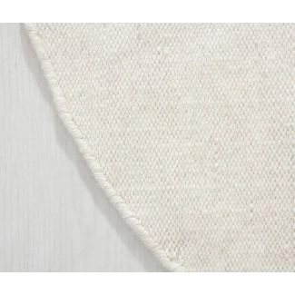 Rond Lunda Gebroken wit Wollen Vloerkleed