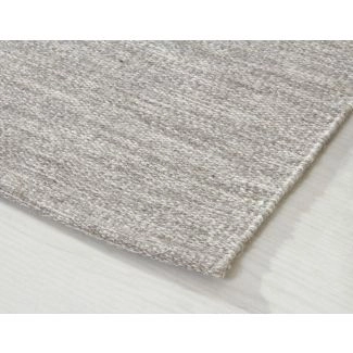 Loper Lunda Lichtgrijs Wollen Vloerkleed