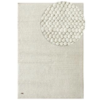 Wollen Vloerkleed Maren Gebroken wit