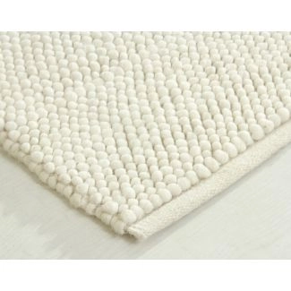 Wollen Vloerkleed Maren Gebroken wit