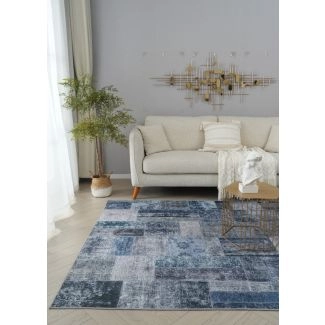 Patchwork Vloerkleed Mario Sullo Grijs