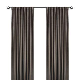 Ruimteverduisterende Fluweel Gordijn 2-pack Mathilde Taupe