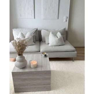 Wollen Vloerkleed Mellby Gebroken wit