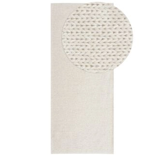 Loper Mellby Gebroken wit Wollen Vloerkleed