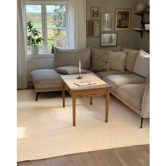 Wollen Vloerkleed Molly Gebroken wit