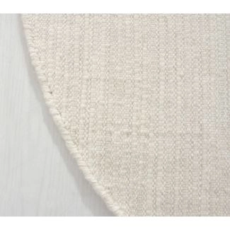 Rond Molly Gebroken wit Wollen Vloerkleed