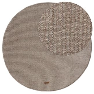 Rond Molly Greige Wollen Vloerkleed