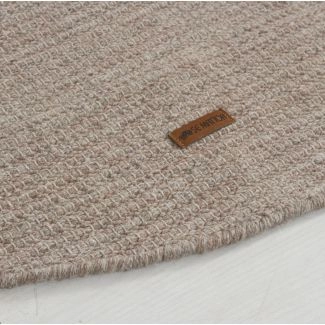 Rond Molly Greige Wollen Vloerkleed