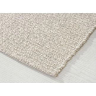 Loper Molly Crème/Grijs Wollen Vloerkleed