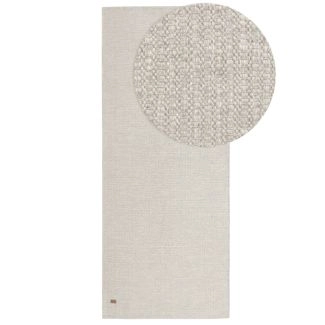 Loper Molly Crème/Grijs Wollen Vloerkleed