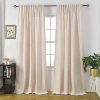 Ruimteverduisterende Fluweel Gordijn 2-pack Nancy Gebroken wit