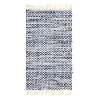 Katoenen Vloerkleed Nineveh Blauw