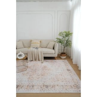 Wasbaar Wilton Vloerkleed Noel Heart Beige