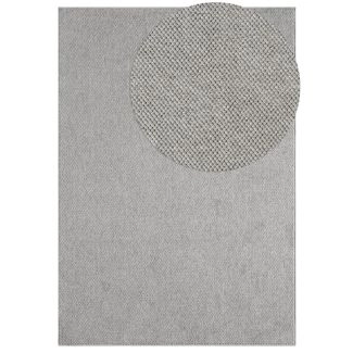 Wollen-look Vloerkleed Nordic Grijs