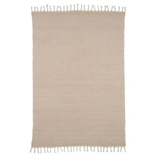 Wollen Vloerkleed Ovelia Beige