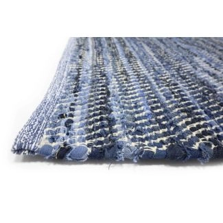 Katoenen Vloerkleed Nuzi Blauw