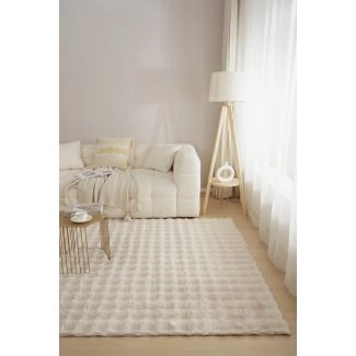 Wasbaar Pelskleed Rabbit Bubble Lichtbeige