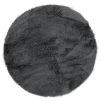Rond Rabbit Eco Donkergrijs Pelskleed