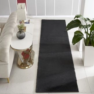 Loper Rabbit Eco Donkergrijs Pelskleed