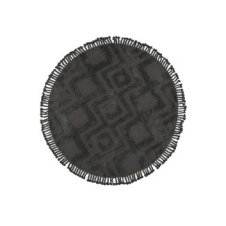 Rond Rio Grijs Katoenen Vloerkleed