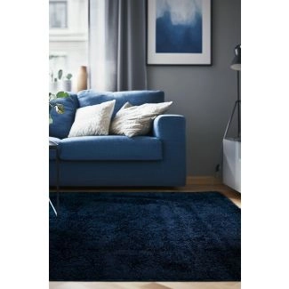 Hoogpolig Vloerkleed Nubby Blauw