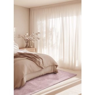 Hoogpolig Vloerkleed Solvyn Roze