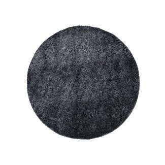 Rond Ludvig Antraciet Hoogpolig Vloerkleed