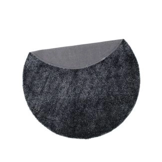 Rond Ludvig Antraciet Hoogpolig Vloerkleed