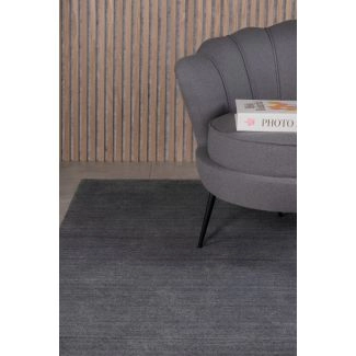 Wollen Vloerkleed Aliora Donkergrijs