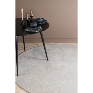 Rond Aliora Lichtgrijs Wollen Vloerkleed