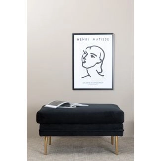 Poef Mistfall Long Zwart