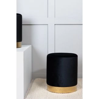 Poef Thessaly Zwart