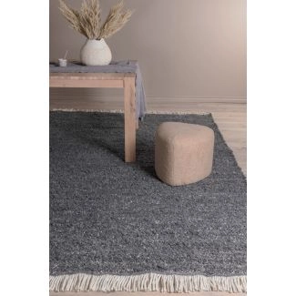 Wollen Vloerkleed Boa Grijs