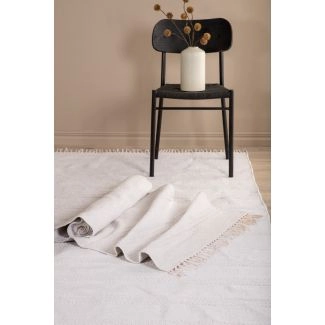 Loper Rosita Gebroken wit Katoenen Vloerkleed