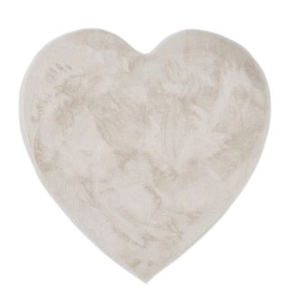 Kinderkleed Zachte Bontlook Rabbit Heart Lichtbeige