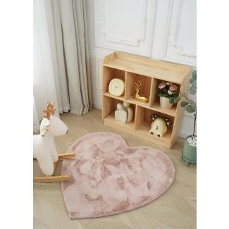 Kinderkleed Zachte Bontlook Rabbit Heart Roze