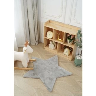 Kinderkleed Zachte Bontlook Rabbit Star Zilver