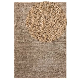 Zacht Hoogpolig Vloerkleed Softy Donkerbeige