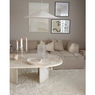 Zacht Hoogpolig Vloerkleed Softy Gebroken wit